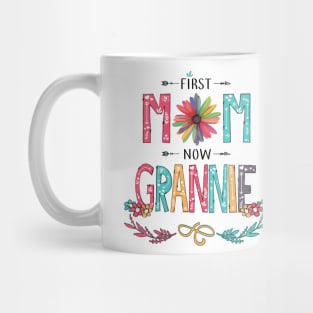 First Mom Now Grannie Wildflowers Happy Mothers Day Mug